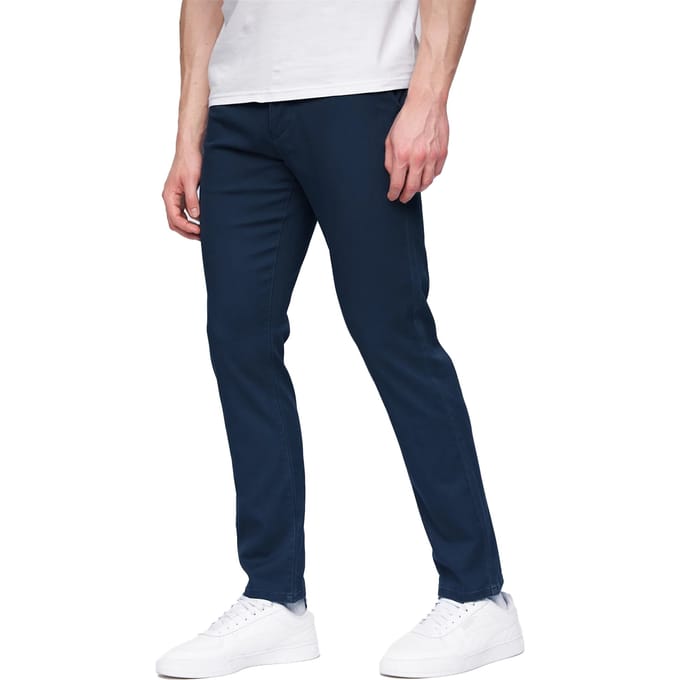 Henleys Heren Visit Chinos (Blauw)