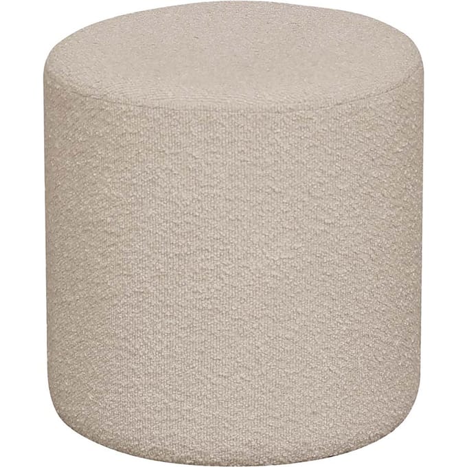 House Collection Bouclé Poef Ø 34 cm Runa Beige