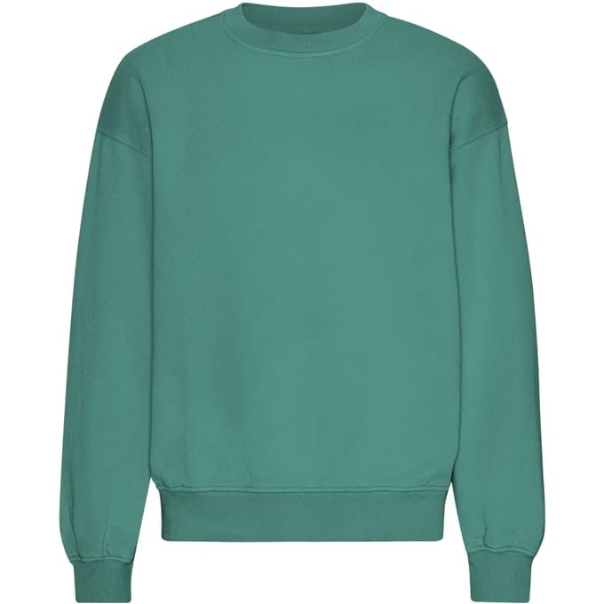 Oversized sweatshirt met ronde hals Colorful Standard Organic Pine Green