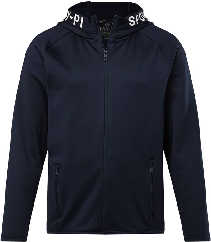 JAY-PI - Heren - Trainingsjack FLEXNAMIC® tennis softshell capuchon - Donkermarine - Maat XL