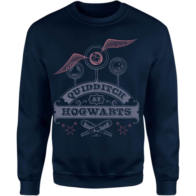 Harry Potter Quidditch At Hogwarts Sweatshirt - Navy - S