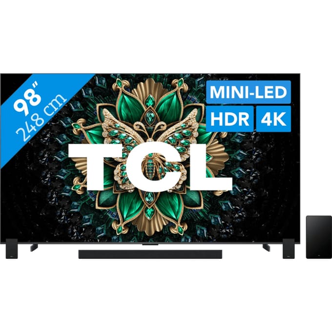 TCL 98" QD Mini-led C61K 4K (2025) + TCL Q85H PRO