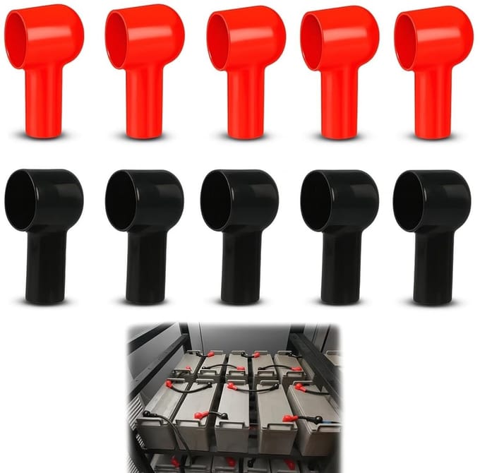 Dailygoods - Set van 10 Accuklemmendeksels voor Betrouwbare Bescherming