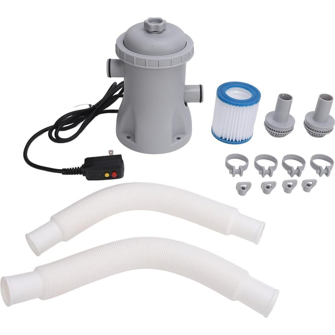 Elektrische Zwembadfilterpomp voor Bovengrondse Zwembaden 330 Gallon Cartridge Zwembadfilters Pomp