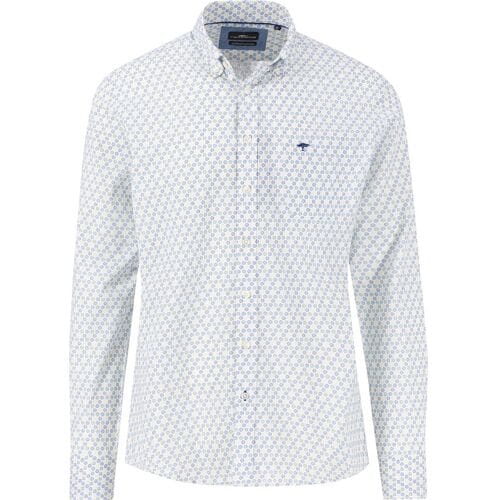 Fynch-Hatton Overhemd Abstract Combi Pattern Button-Down Turf Green / male