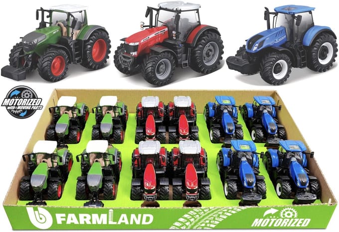 Bburago Set - Modelauto - Schaal 10 CM - Blauw/Groen/Rood