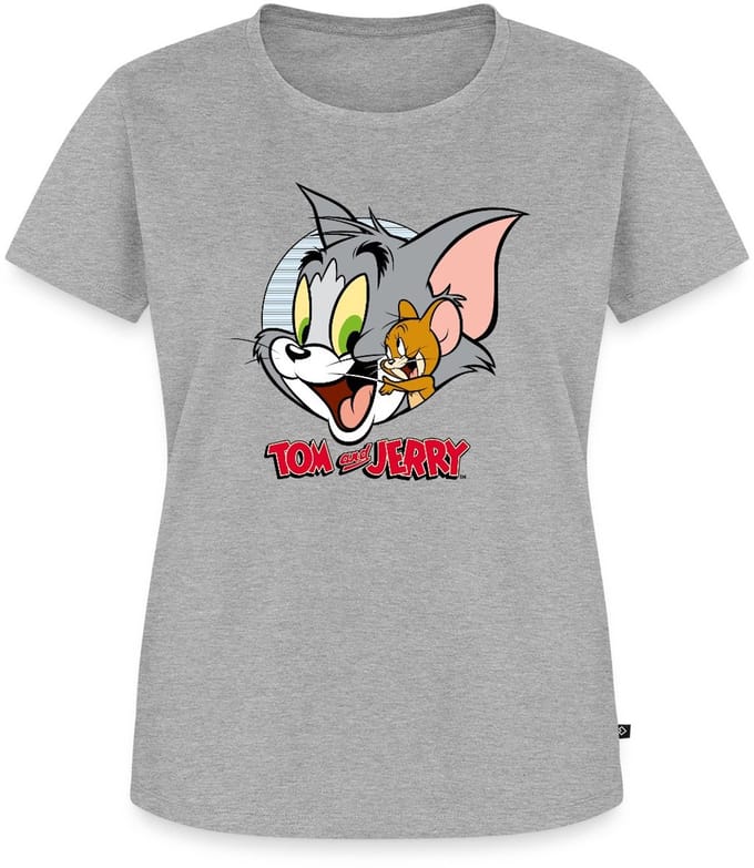 Tom En Jerry Knuffelig Premium T Shirt Dames