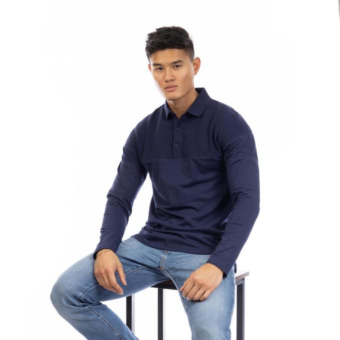 Peter Werth Chessum-poloshirt voor heren (Marine)
