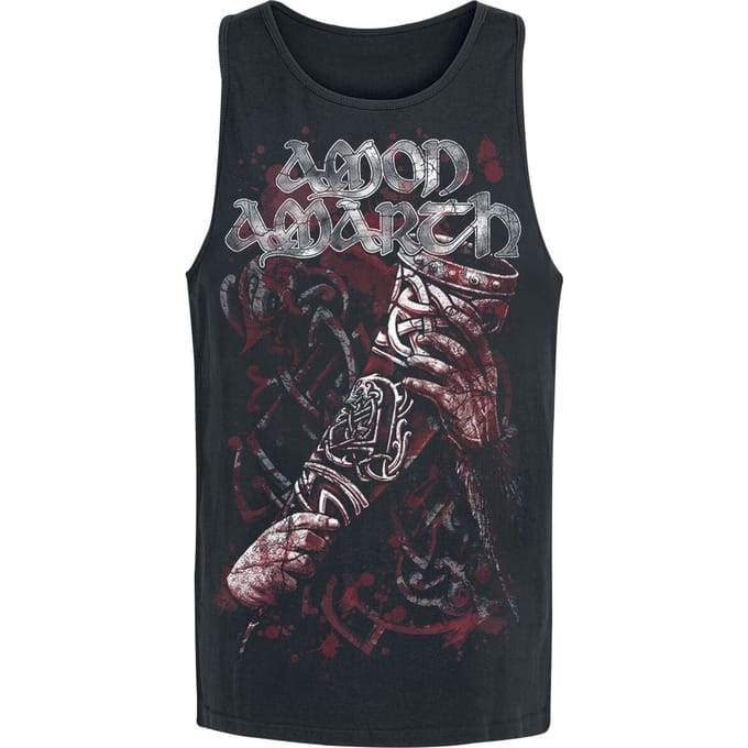 Amon Amarth Tanktop - Raise Your Horns - M tot XL - voor Mannen - zwart