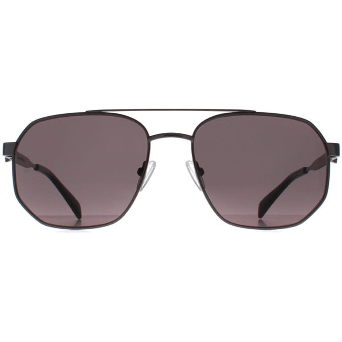 Alexander McQueen Aviator Unisex Ruthenium Grijs AM0458S