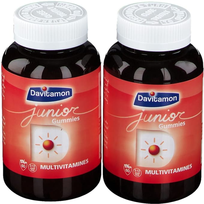 Davitamon® Junior Gummies 60 Vanaf 3 Jaar Aardbeismaak