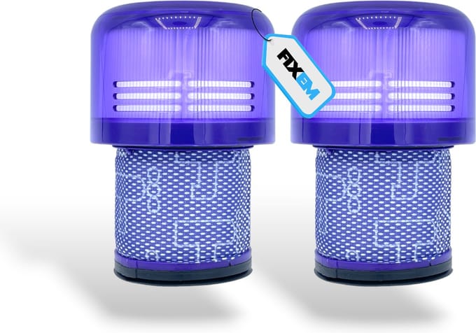 Fixem® - Geschikt voor Dyson V11, V15 97001302 - Stofzuiger filter - Rond filter - Wasbaar filter- 2 Stuks