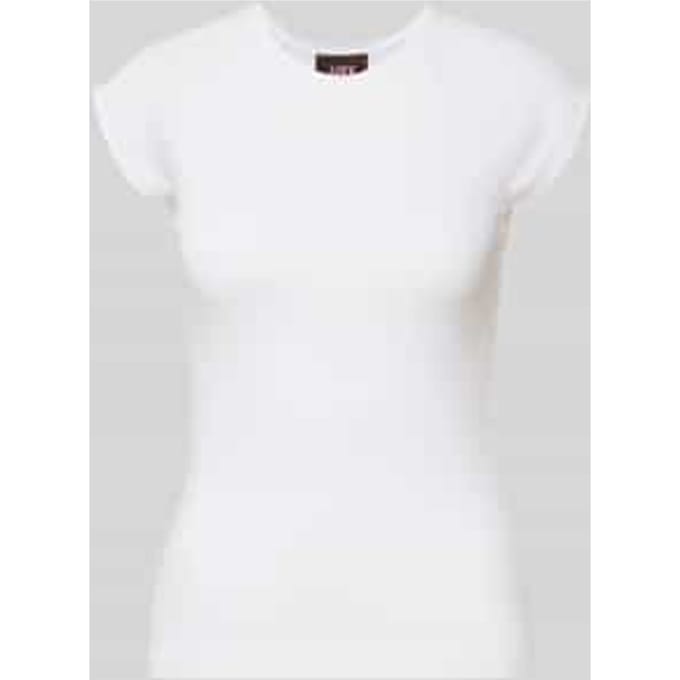 Slim fit T-shirt met ronde hals model 'Star'