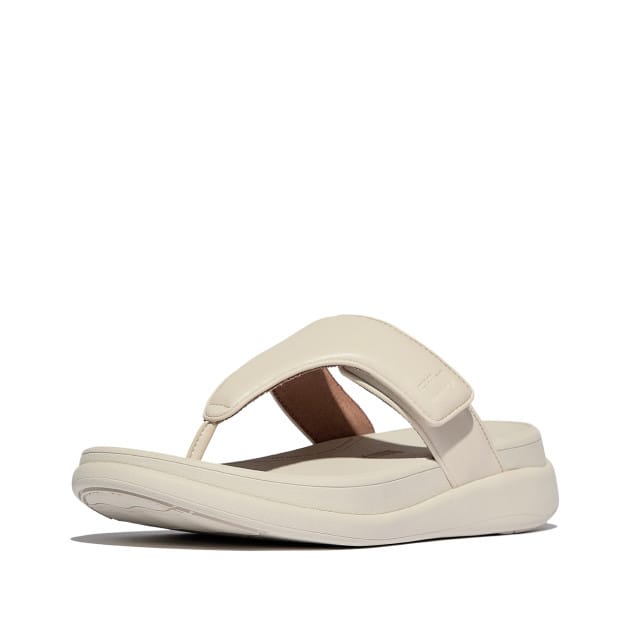 FitFlop F-Mode Go Adjustable Flatform Toe-Post Sandals Vrouwen - Paris Beige