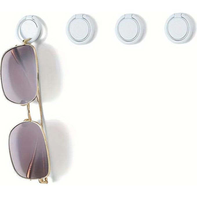 1 stuks Wandmontage Brillenhouder Ophangbare Brillen Display Organizer voor Brillen wit