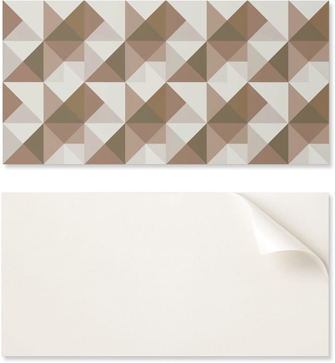 Zelfklevend vinylpaneel - Bedrukte decoratie 100x50 cm Driehoekige geometrie