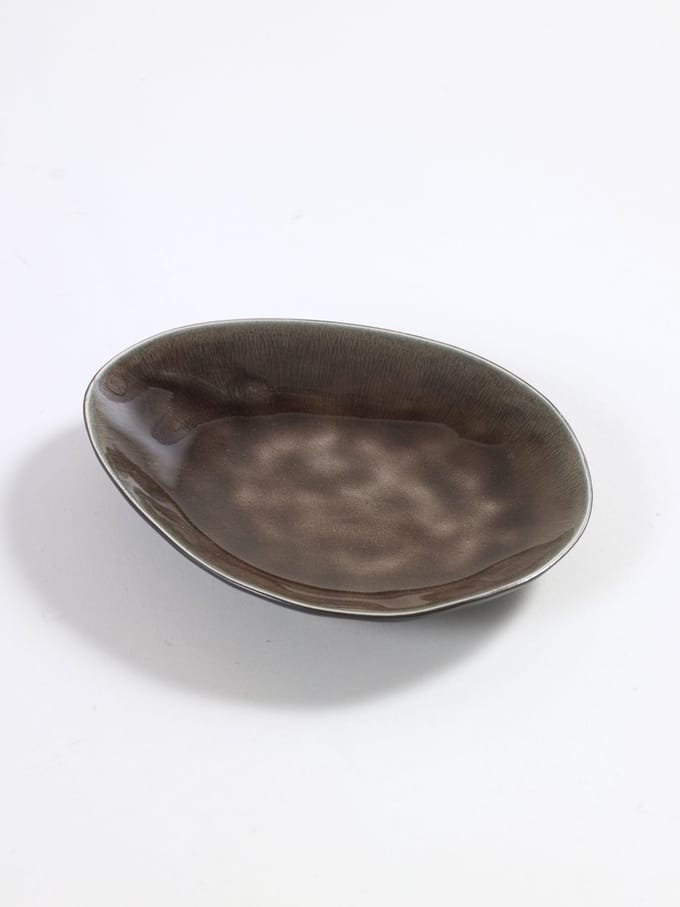 Serax - Pascale Naessens Pure - Ovaal Bord S - Bruin - 4 stuks