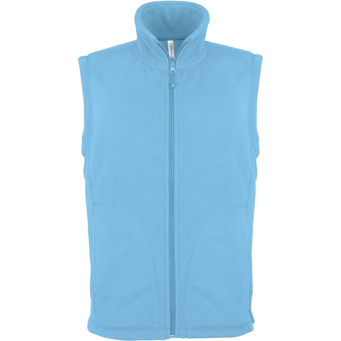 Fleecebodywarmer 'Luca' merk Kariban maat M Sky Blue