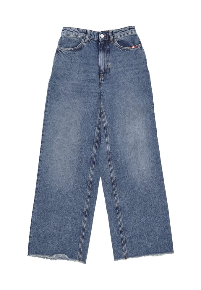 Damesjeans W Linda Used Cut Denim Denim