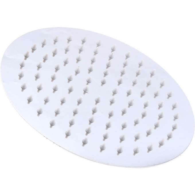 8 Inch 20CM Badkamerkamer Chroom Groot Rond Mengkraan Vaste Regendouchekop white