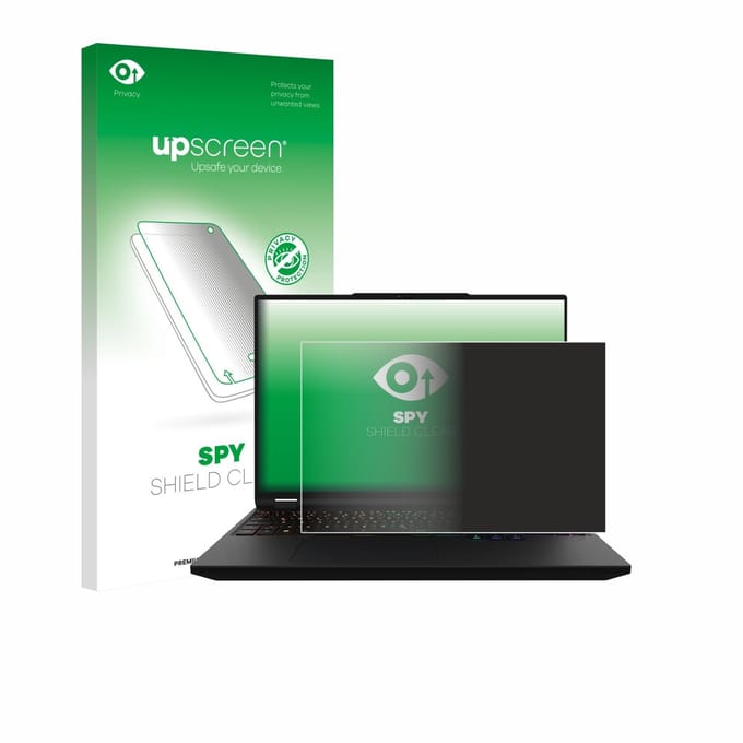 upscreen - privacy screenprotector voor XMG Apex 16 Max - Folie Beschermfolie Blauwlichtfilter