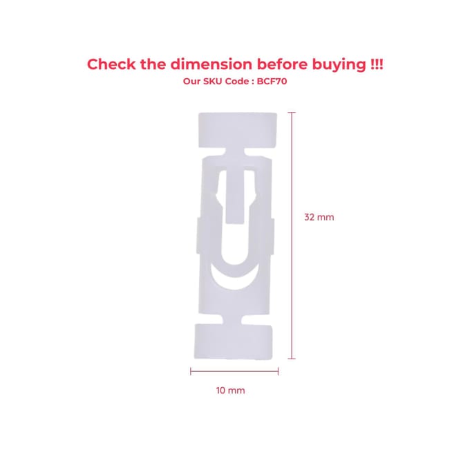 BCF70 10 Stuks Sierlijstklem voor VW 1H0853733B voor VW Golf 3