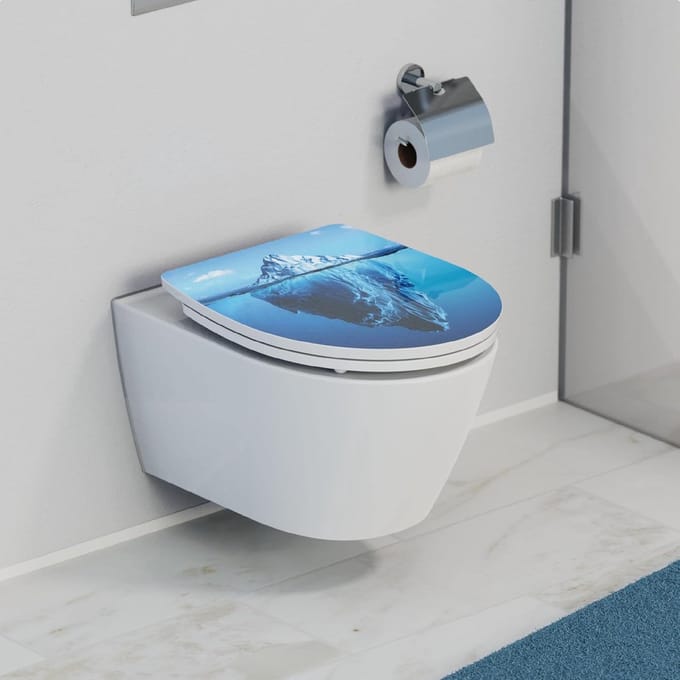 Duroplast wc-bril met softclose, motief