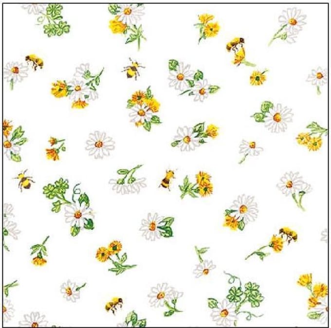 Ambiente - Servetten - Daisy all over - 25 x 25 cm - Voorjaar