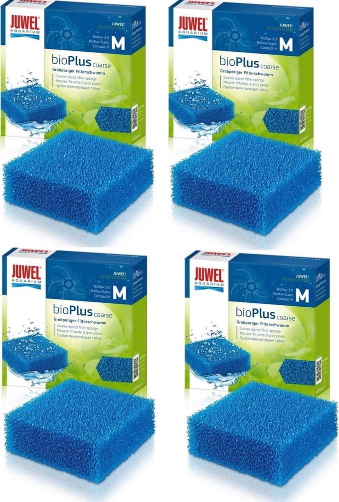 Juwel - Bioplus M Grof (compact) - Blauw - 4 stuks
