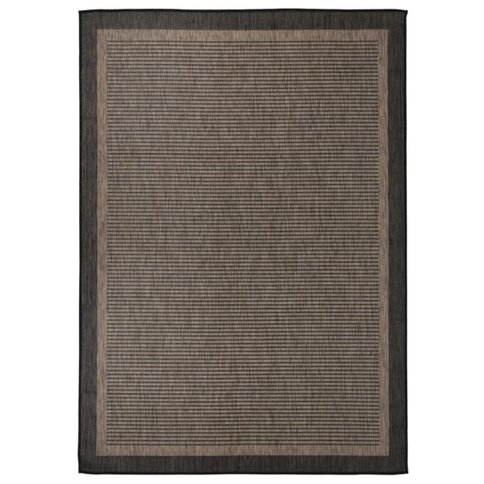vidaXL - Buitenkleed - platgeweven - 140x200 - cm - donkerbruin