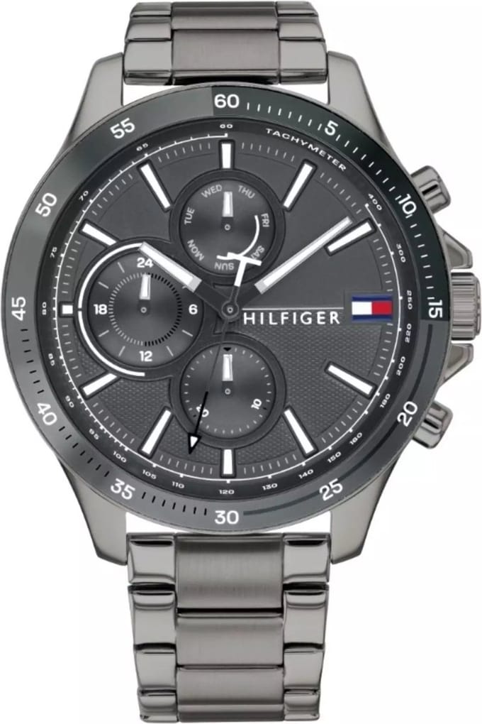 Tommy Hilfiger TH1791719 Horloge  - Staal - Grijs - Ø  46 mm
