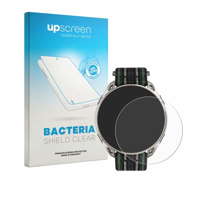 upscreen - Screenprotector voor Amazfit Cheetah 2 Ultra - Folie Beschermfolie transparant antibacterieel