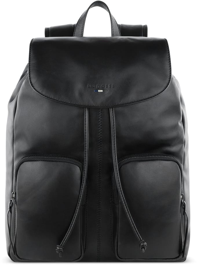 bugatti vrijetijdsrugzak rugzak Romeo Backpack Black zwart