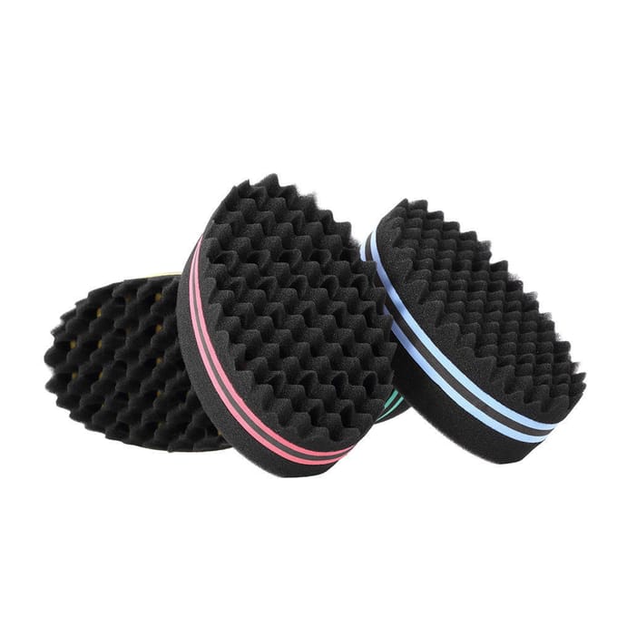 1Pc Ovale Borstel voor Afros Dreadlocks Curl Coil Wave Dubbelzijdig Haar Twist Spons Magisch Haar rood