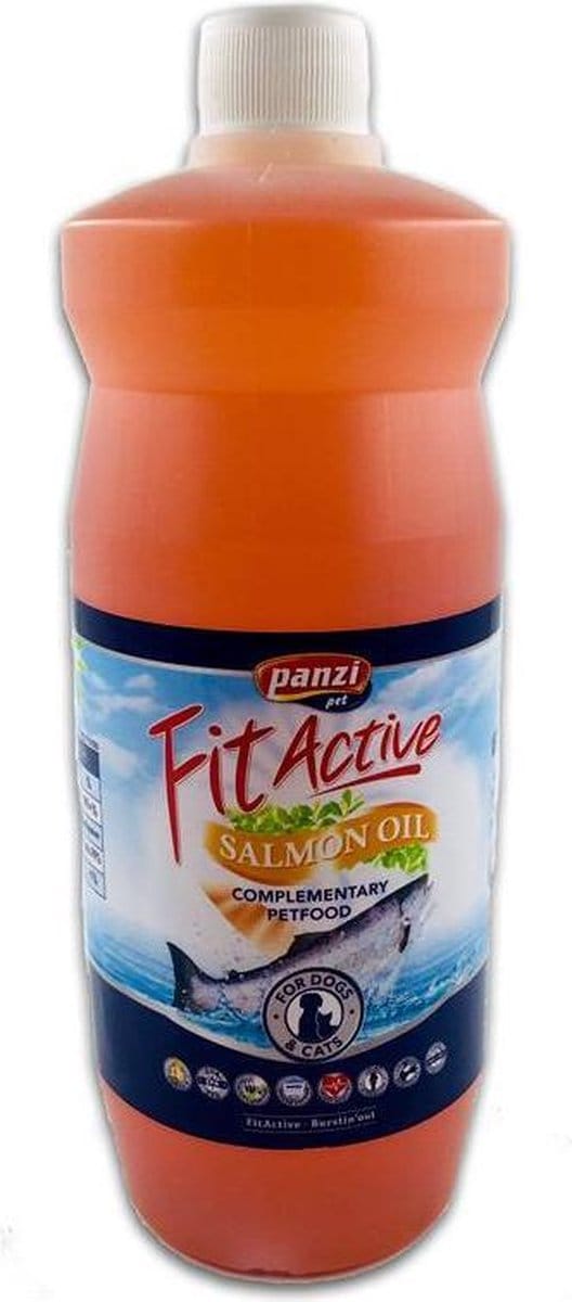 Fit Active - Zalmolie voor hond - Supplement - Zalmolie 1000ml