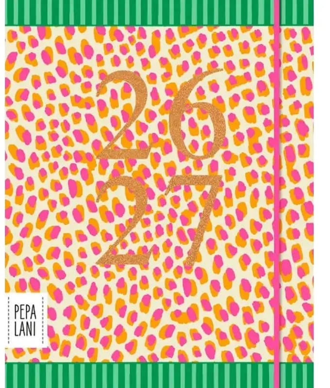 Pepa Lani A5 Schoolagenda 2026-2027 Tiger Dots