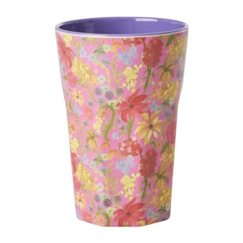 Rice melamine beker large swedish flower
