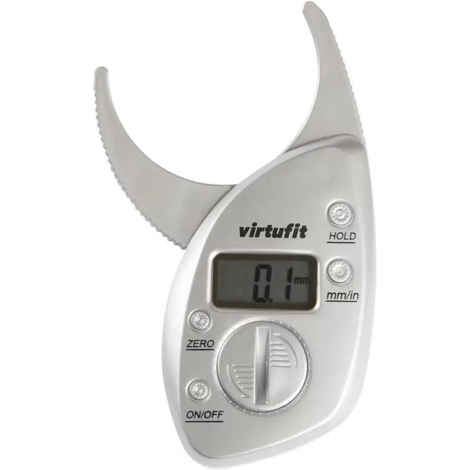 VirtuFit Huidplooimeter - Digitale Vetpercentagemeter - Vet meter - Grijs