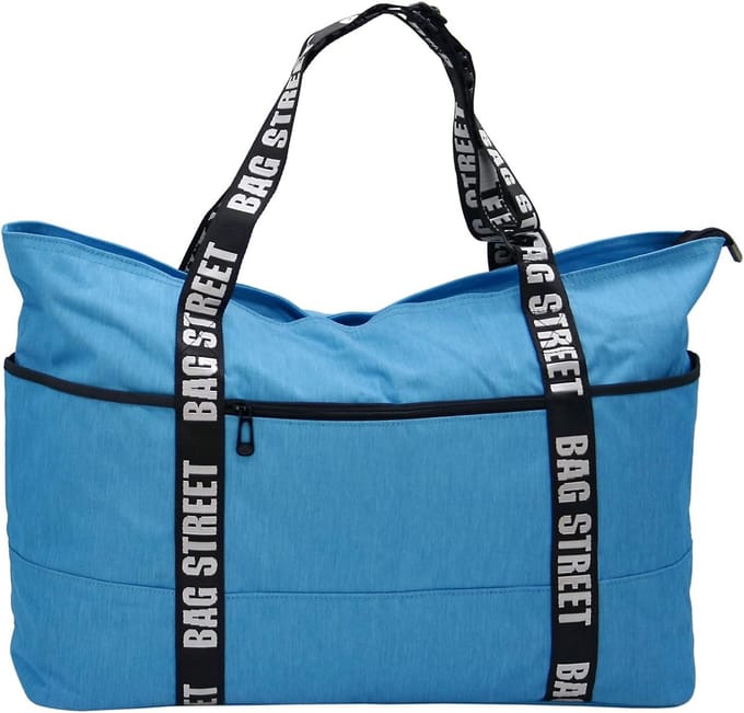 XXL Vrijetijdstas Sporttas Schoudertas met Ritssluiting Turquoise/Blauw
