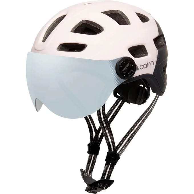 Fietshelm + led zoeker + usb Cairn Quartz