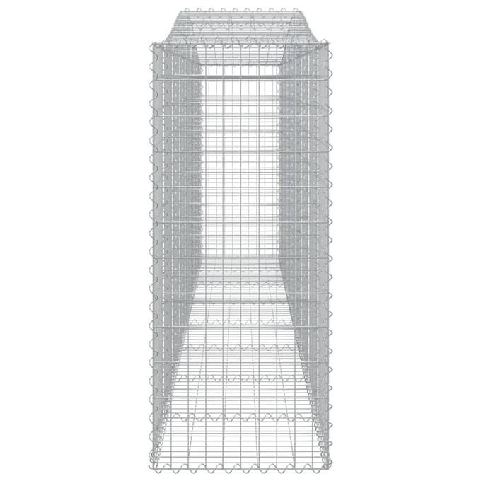 vidaXL - Schanskorven - 3 - st - gewelfd - 400x50x120/140 - cm - ijzer