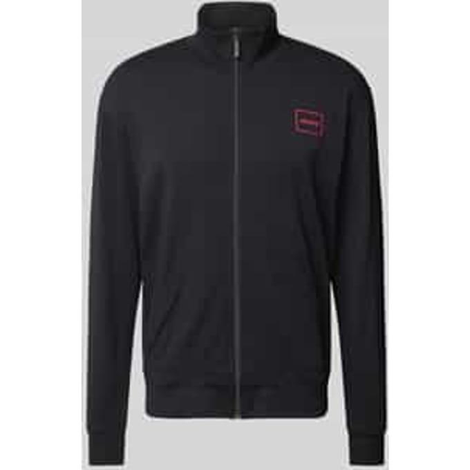 Sweatjack met labelprint, model 'Laze'