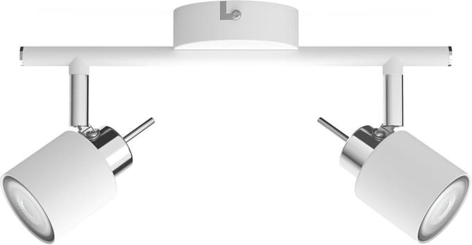 Philips Meranti opbouwspot - 2-lichts - wit