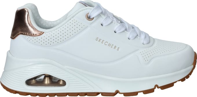 Skechers UNO GEN1 - SHIMMER AWAY Meisjes Sneakers - Wit