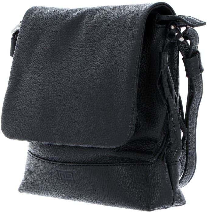 JOST Leren schoudertas Vika Ladies Bag With Flap Black zwart