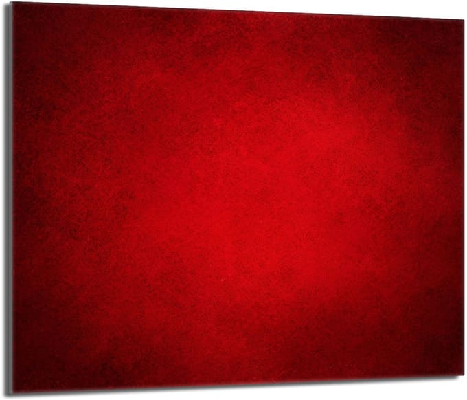 TMK ArtDeko - Beschermende Glazen Plaat - 60x52 cm - Rood