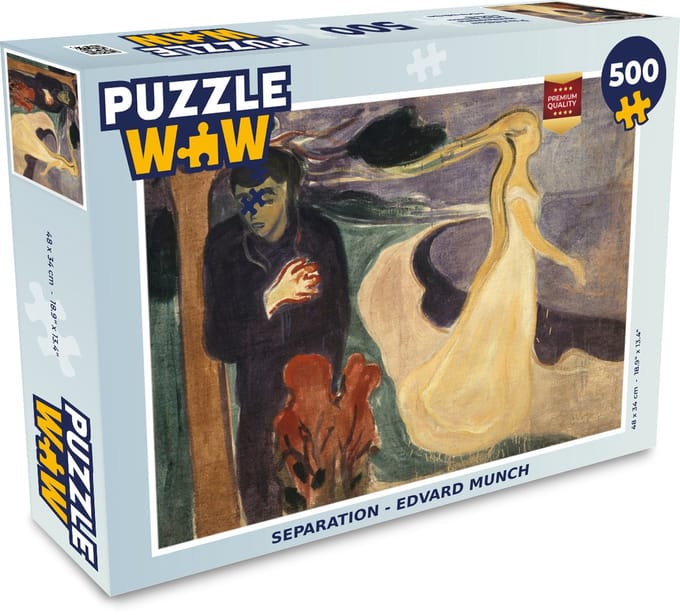 Puzzel Separation - Edvard Munch - Legpuzzel - Puzzel 500 stukjes