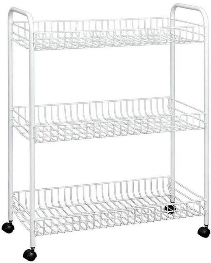 Metaltex - Trolley Grande - 3 verdiepingen - 63x34x86 cm - Wit