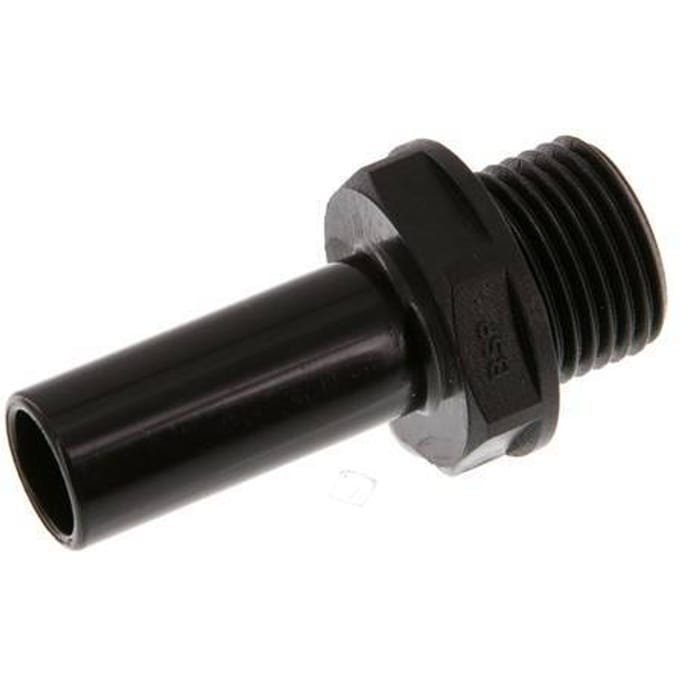 15mm x G1/2'' insteekfitting POM Buitendraad NBR [2 Stuks]