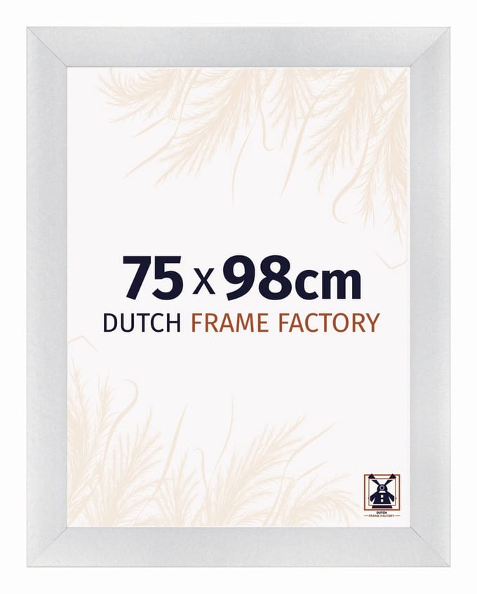 Fotolijst 75x98 cm - MDF - Zilver Mat - Praag